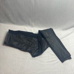 Lysse Black Leather look Leggings Size XS